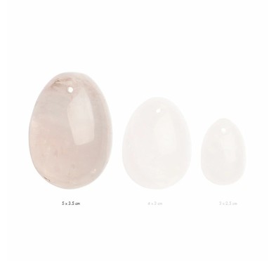 Kulka gejszy - La Gemmes Yoni Egg Rose Quartz L